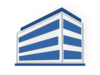 White And Blue Office Building Clip Art